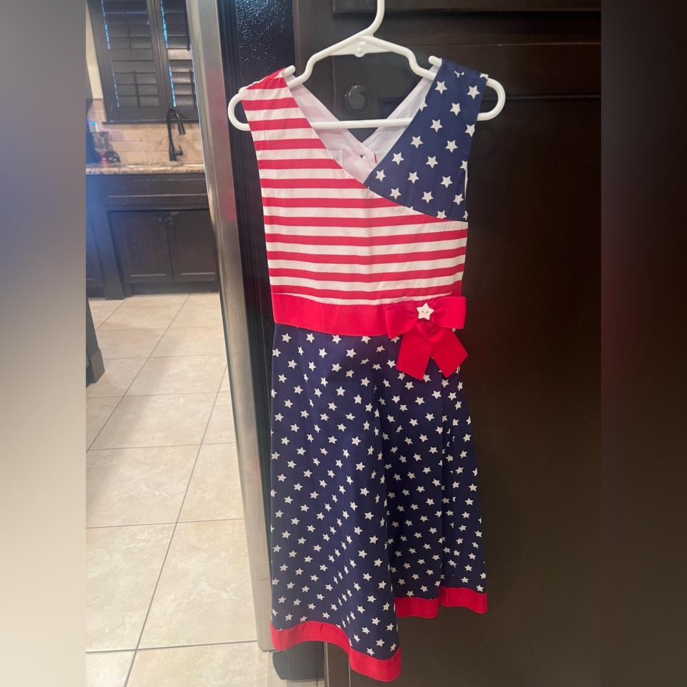 Bonnie Jean Red and Blue Star Dress